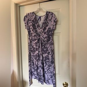 Seraphine knot front maternity dress